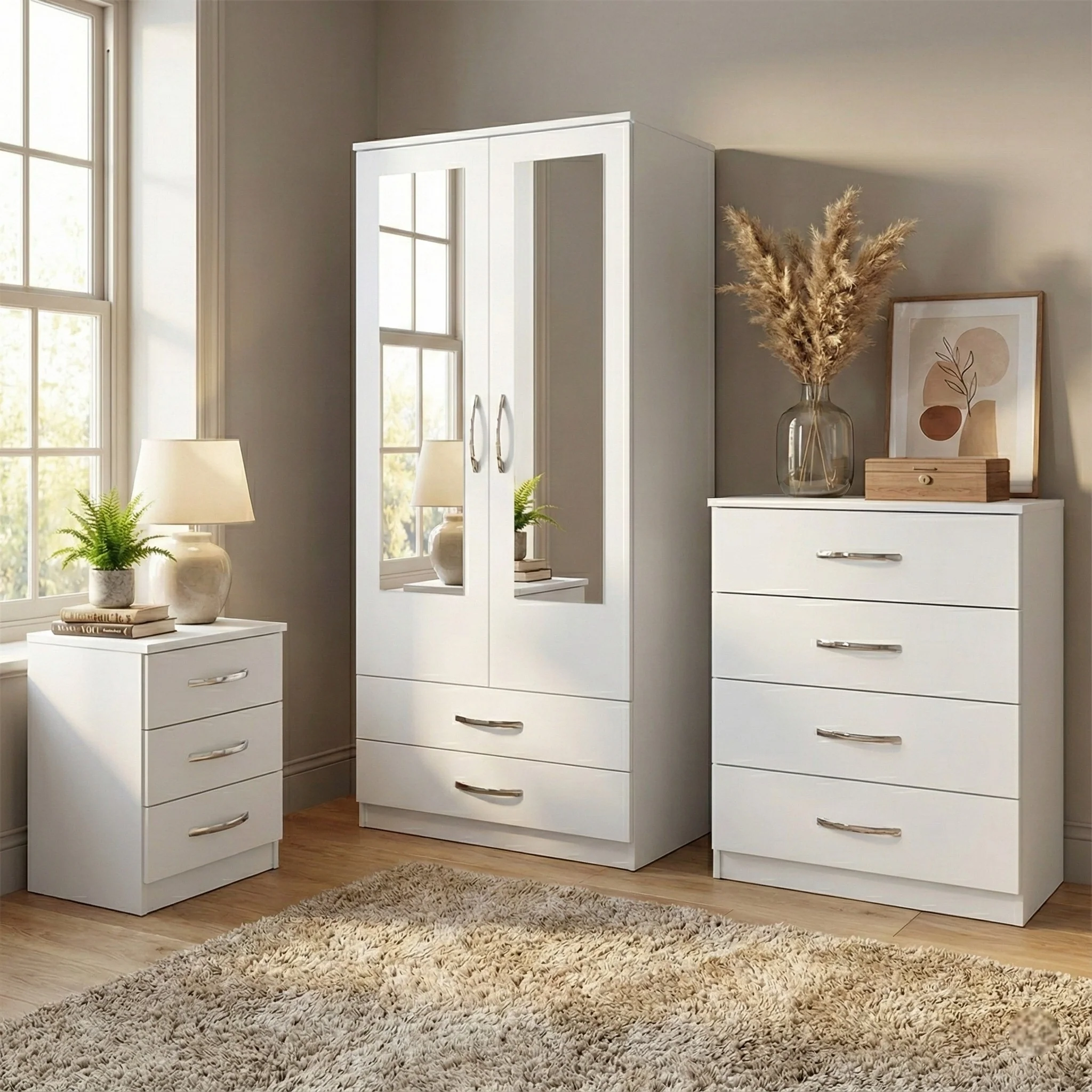 3Pc Assembled Bedroom Set - Image 3